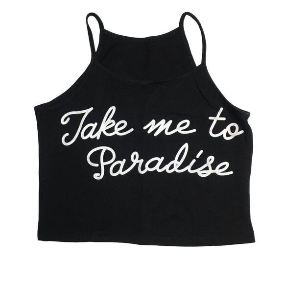 Black tank crpped Tops - Black tank cropped top